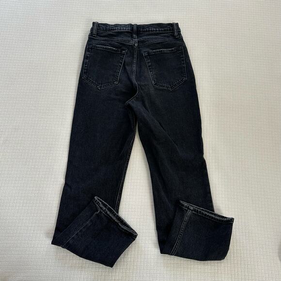 Abercrombie & Fitch Dark Grey Women Denim Ankle Straight High Rise Size 25 /0 - Picture 9 of 11